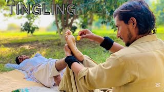 ASMR: Relaxing Thai Foot Reflexology Massage with Acupressure Sticks 