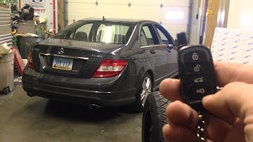 2010 Mercedes Benz C-class remote start using a Compustar 2WG9 remote