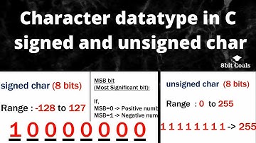 Character datatype in C  | signed and unsigned char |Tamil