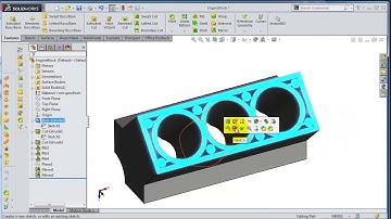 SolidWorks Tutorial #200 car  Engine Block