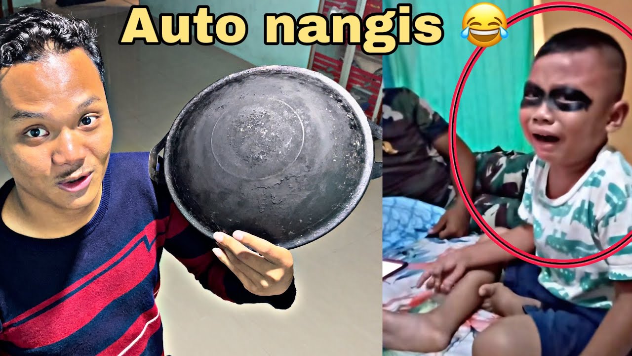 Ngakak😂 bikin hitam mata Adek agar Gk main hp dan main geme terus