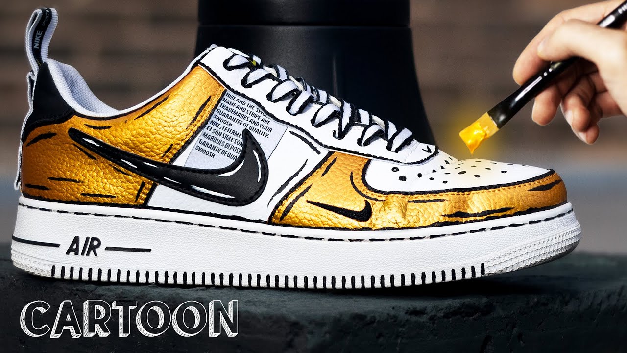 Custom CARTOON Air Force 1's!! (SATISFYING) - YouTube