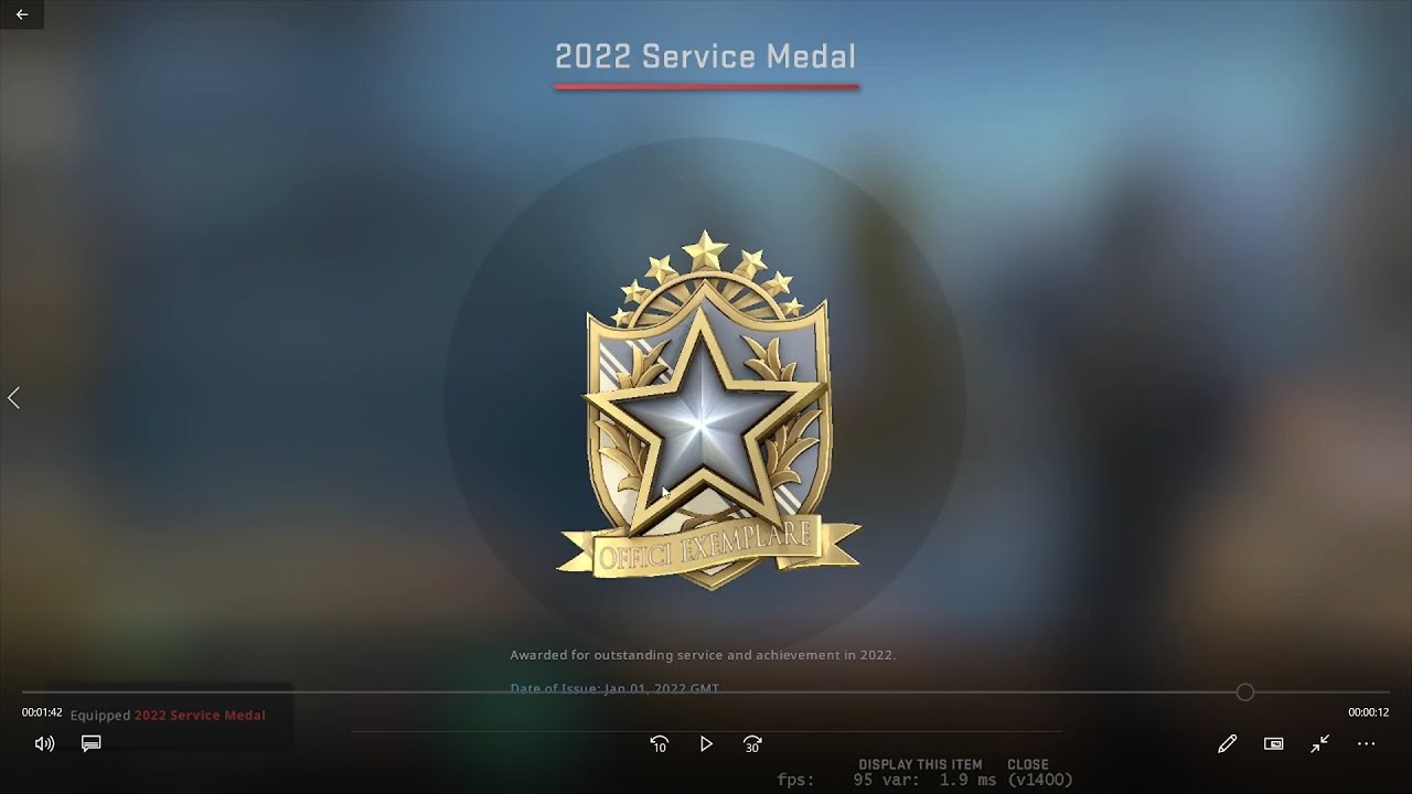 Getting the CS:GO 2022 Service Medal | Fastest Ranking up | Operation ...
