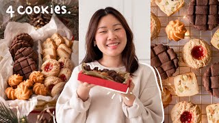 Holiday Cookie Box | 4 Flavour Cookie Recipes
