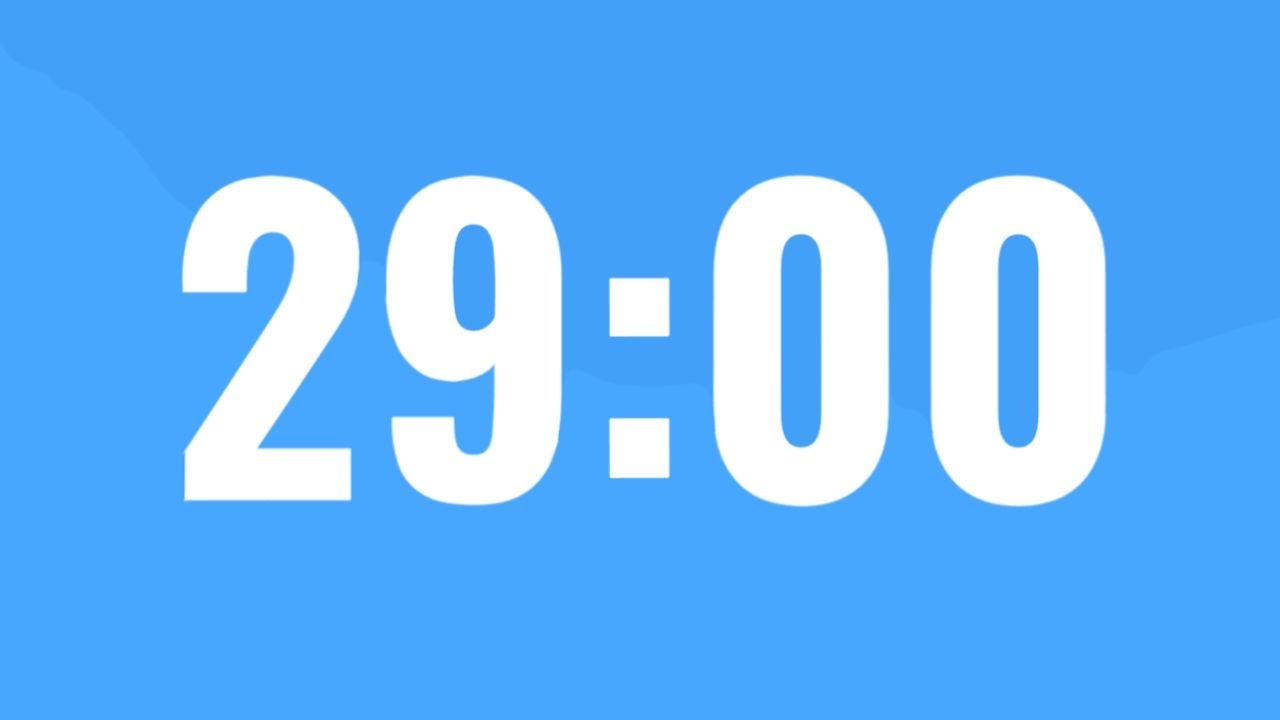 29 minute countdown timer - YouTube