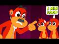 🎶🐒 Five Little Monkeys Remix [2 MIN Loop] Jumping Monkey Beat Song | Fun Nursery Rhymes &amp; Kids Songs