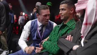 Cristiano Ronaldo Awkward Next to Conor McGregor Original Meme Template