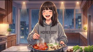 Ghibli ASMR Cooking 🌧️ Cooking Hot Pot Alone On A Rainy Night | Cozy Quiet Life screenshot 4