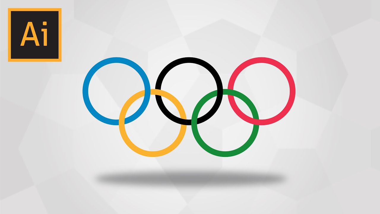 How To Draw The Olympic Games Logo In Adobe Illustrator YouTube