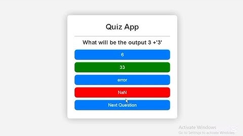 How to Make Quiz App using HTML CSS & JAVASCRIPT | JavaScript Project 🔥