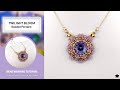 Twilight Bloom Beaded Pendant Necklace Tutorial