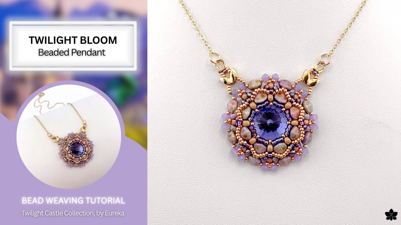 Twilight Bloom Beaded Pendant Necklace Tutorial