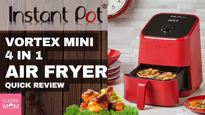 Ninja AF080 Mini Air Fryer, 2 Quarts Capacity, Compact, Nonstick, with  Quick Set Timer, Grey