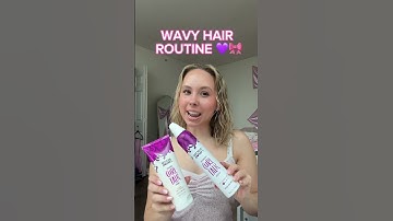 WAVY HAIR ROUTINE #makaylaandrews #wavyhair #notyourmothers