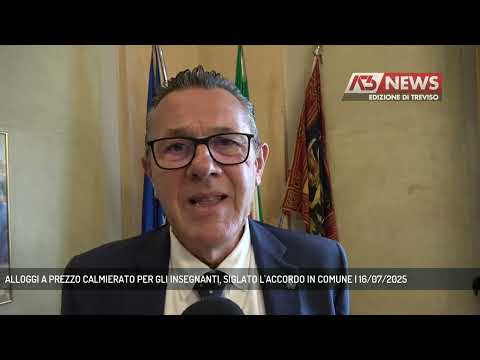 ALLOGGI A PREZZO CALMIERATO PER GLI INSEGNANTI, SIGLATO L'ACCORDO IN COMUNE | 16/07/2025