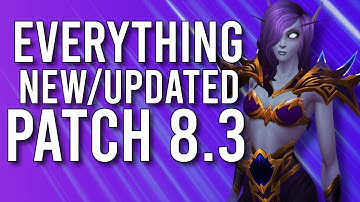 Everything NEW And Updates Of Patch 8.3! Everything You Need To Know - WoW: Battle For Azeroth 8.2