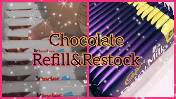 Restock & Refill Chocolates 🍫 || ASMR version ✅ || Tiktok Compilation❤ #chocolate #restock