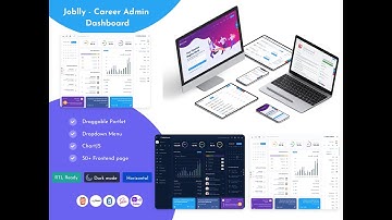 Job Board LTR Dark Template with Career Admin Dashboard Bootstrap 5 – Joblly