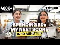 Spending ₹45,000 in 10 mins | 50X NEET Score Shopping Challenge | Timeout with Jahnavi Banotra