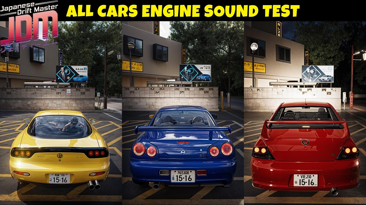JDM : JAPANESE DRIFT MASTER | ALL CARS ENGINE REV SOUND TEST | ALL JDM CARS