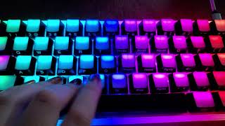 Inner Keys & Spacebar Sound Test - Artifact Bloom Series Keycap Set - Glow