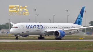 4K Boeing 787-10 Dreamliner From United Airlines N12010 Departure Munich Airport Muc Eddm