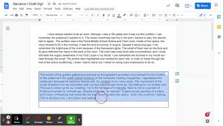 Adding Characterization to Narrative