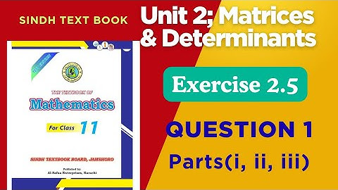 Exercise 2.5 Q1 | Echelon Form using Elementary Row Operations | Class 11 Maths