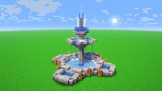 How to Build a Fountain in Minecraft - Minecraft  Fountain Tutorial