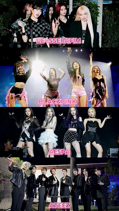 Rating K-pop groups Coachella Performance(no hate) LE-SSERAFIM, AESPA, ATEEZ AND BLACKPINK #kpop