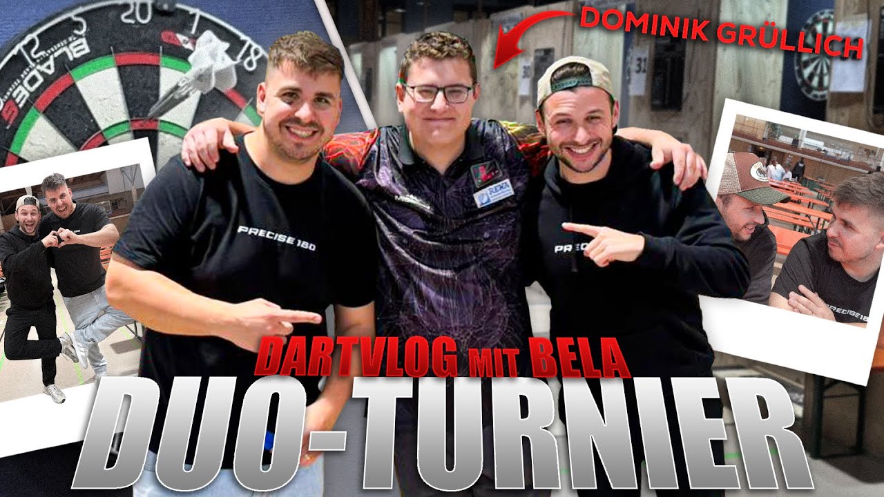 ICH SPIELE EIN DUO-TURNIER + (DARTPROFI) 😱🎯