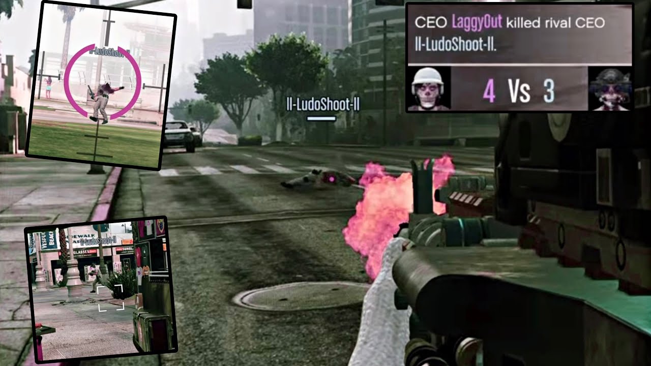 wannabe uses LAG against a FEMALE and still loses?? | GTA ONLINE