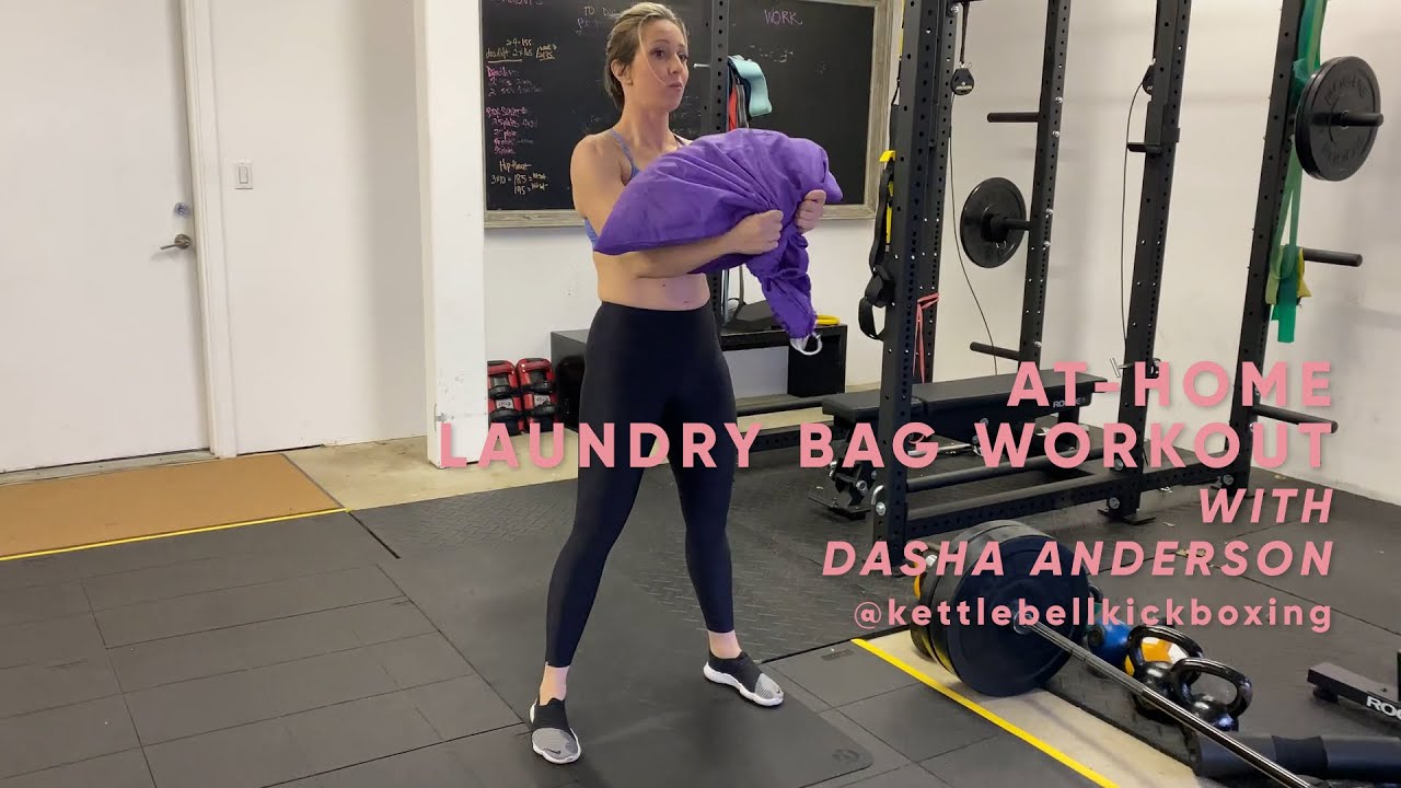 At-Home Laundry Bag Workout with Dasha Libin | At-Home Workouts | SHAPE