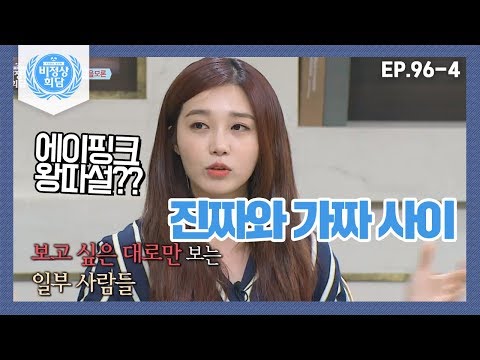 [비정상회담][96-4] 에이핑크 <strong>왕따설</strong>?? 근거없는 소문에 속상한 은지 (Abnormal Summit)