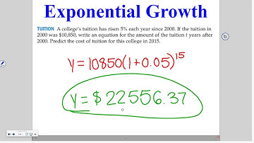 Algebra 9-7: Exponential Growth and Decay