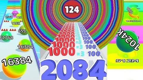 2048 | Level Up Circles vs Number Run & Merge: Shooting vs Ball Run Infinity all levels gameplay 👌 😎