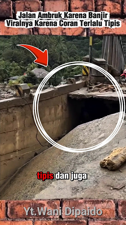 Road Collapses Due to Flash Floods Go Viral Due to Thin Concrete‼️😱 #work #construction