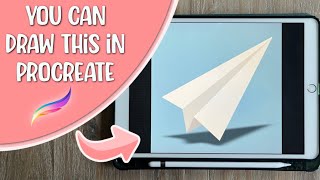 How to draw a paper plane in Procreate