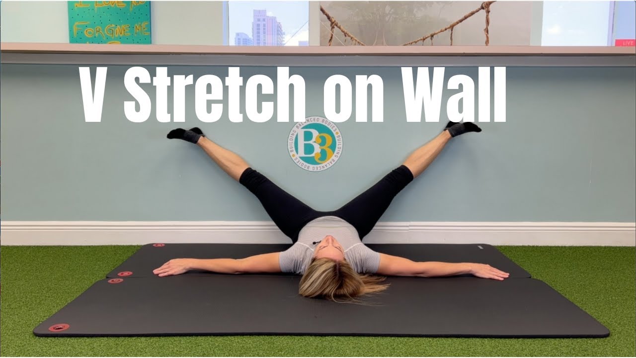 V Stretch on Wall  B3 Physical Therapy 