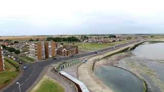 A Drone Camera View of Minnis Bay at Birchington before the Storm