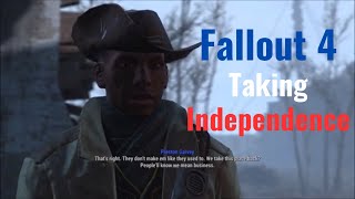 Fallout 4 - Retaking the Castle Minutemen Quest Taking Independence