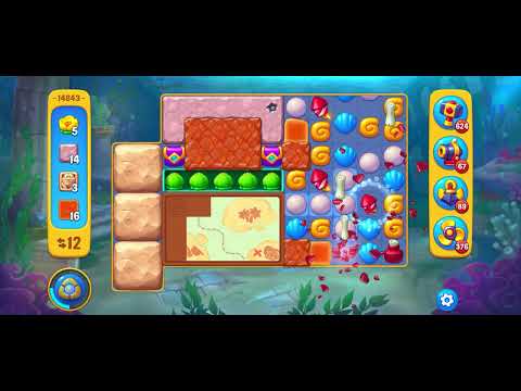 Fishdom level 14843 no boosters フィッシュダム ノーマル - YouTube