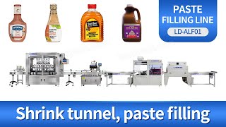 Automatic Linear 6-Head High Viscosity Paste Servo Piston Filling Machine Line
