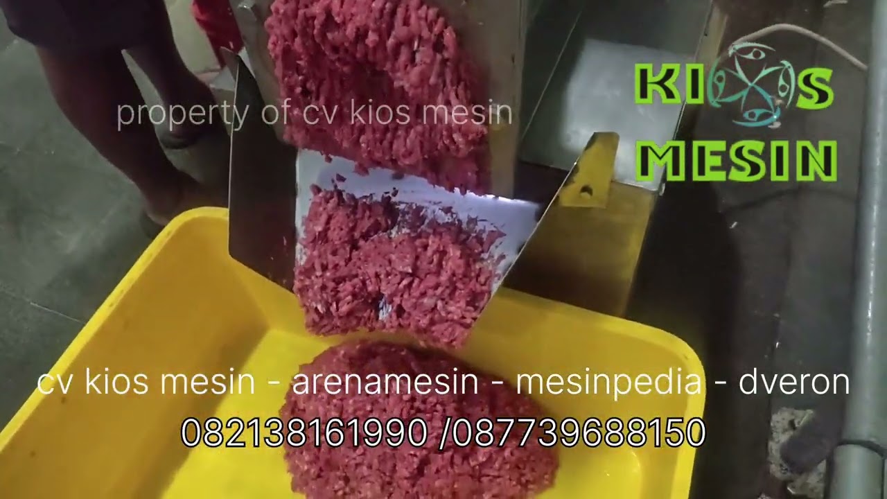 Uji Coba Mesin Giling Tulang Ayam Basah