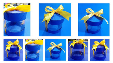 How To Make Round Transparent Gift Box DIY Crystal Paper Gift Box