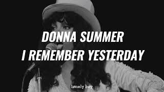 Donna Summer – I Remember Yesterday [Español/English]