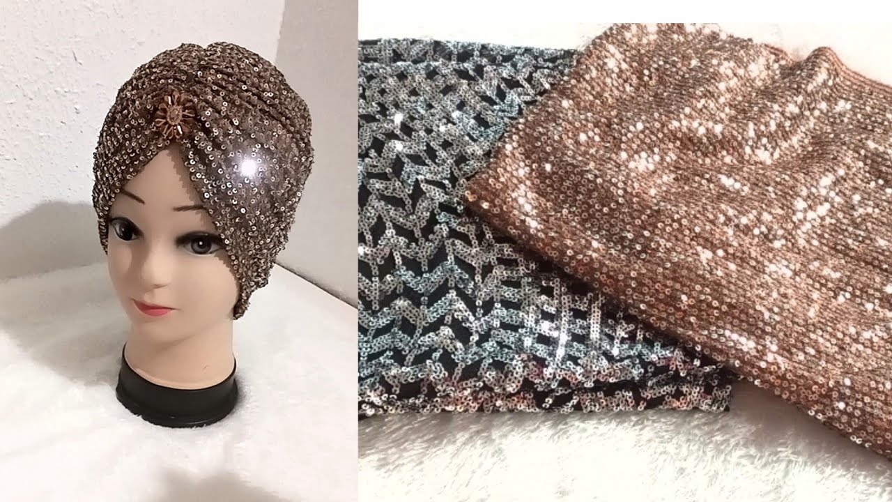 طريقة خياطة توربان للمناسبات والأفراح  بدون آلة الخياطة #للمبتدئين #خياطة