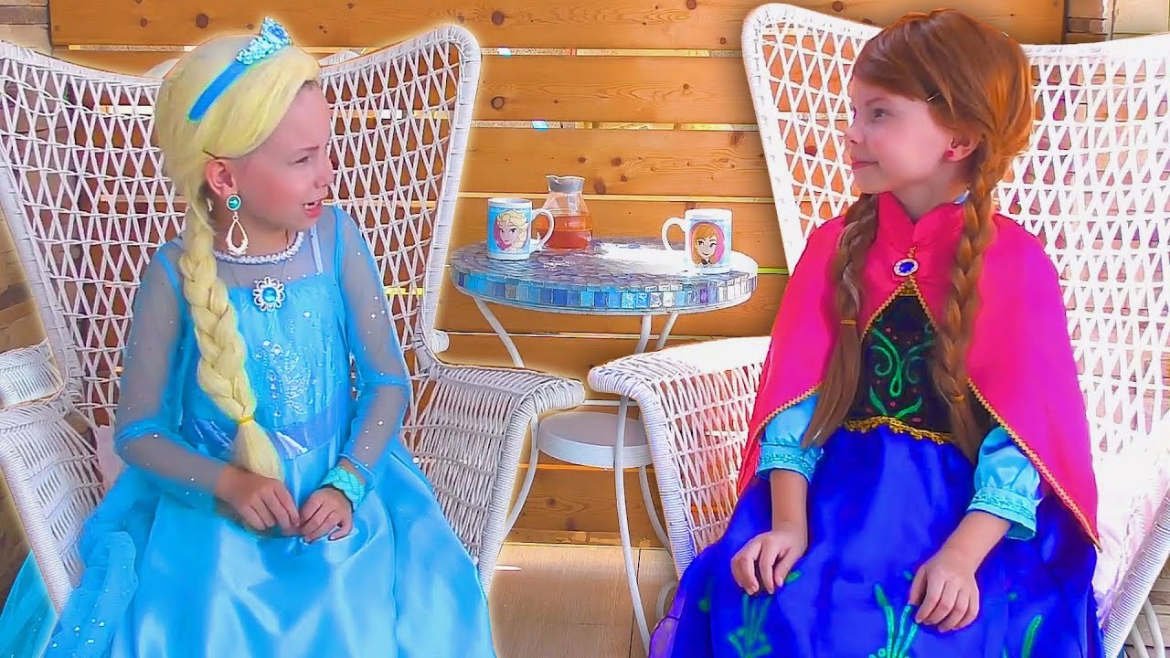 Alice play with Princess Elsa and Anna| Stories for girls Compilation video  - YouTube