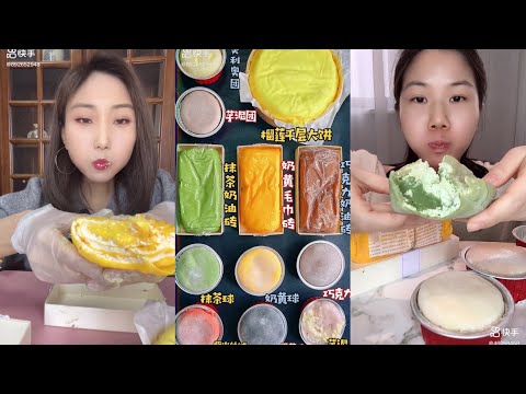 [ASMR] Dessert Mochi & Crepe Roll Cake Mukbang Eating Show 🍡🍰 #3 | Sweetberry