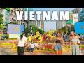 Walking Tour in Ho Chi Minh City, Vietnam (4K) | Lunar New Year Celebration (Tết)